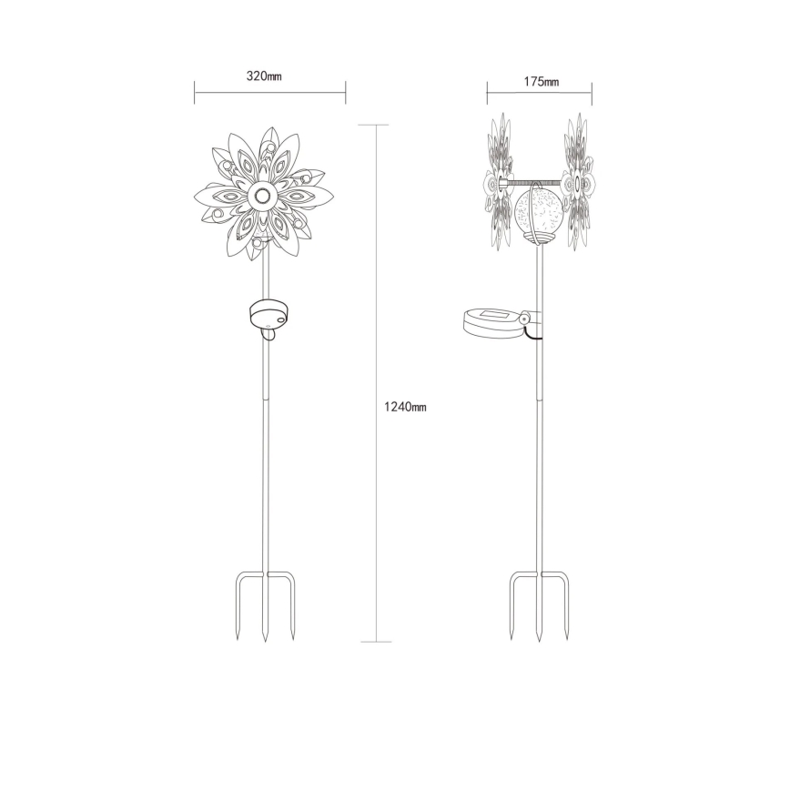 Globo - LED Solar decoratie LED/0,02W/3V IP44 300 mAh