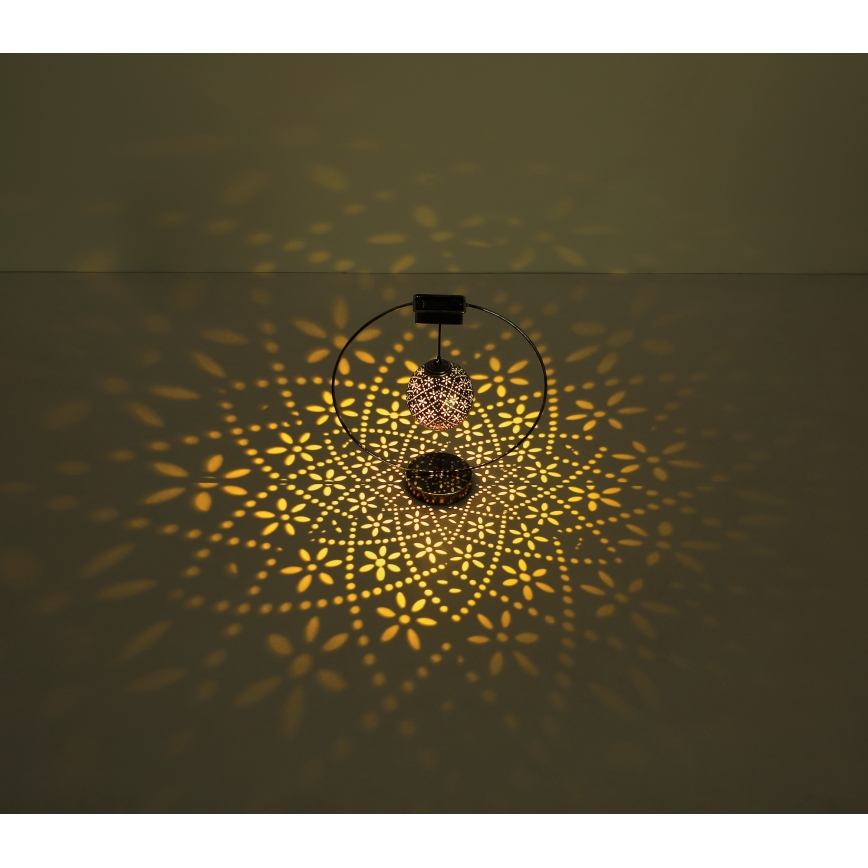 Globo - Lampe solaire LED/0,06W/1,2V argent IP44