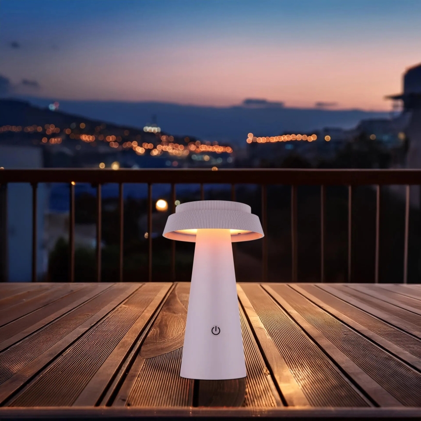 Globo - Lampe solaire tactile à intensité variable LED/4W/3,7W IP54 rose