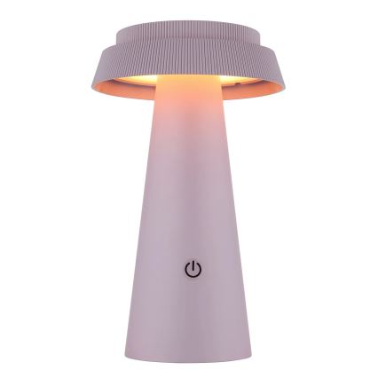 Globo - Lampe solaire tactile à intensité variable LED/4W/3,7W IP54 rose