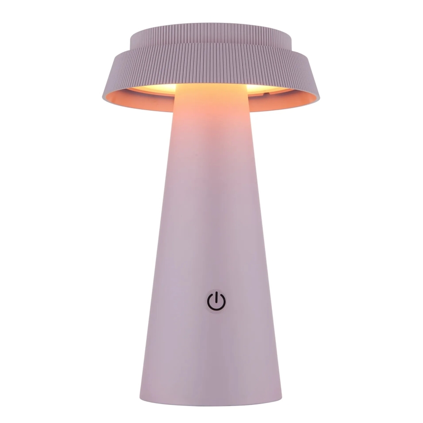 Globo - Lampe solaire tactile à intensité variable LED/4W/3,7W IP54 rose