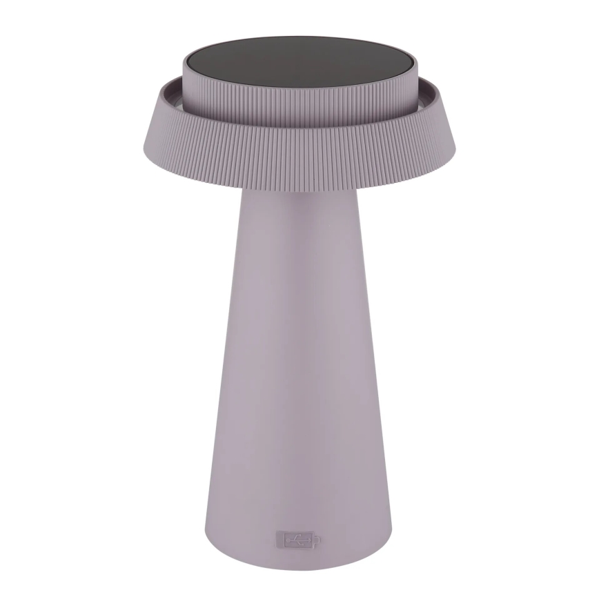 Globo - Lampe solaire tactile à intensité variable LED/4W/3,7W IP54 rose