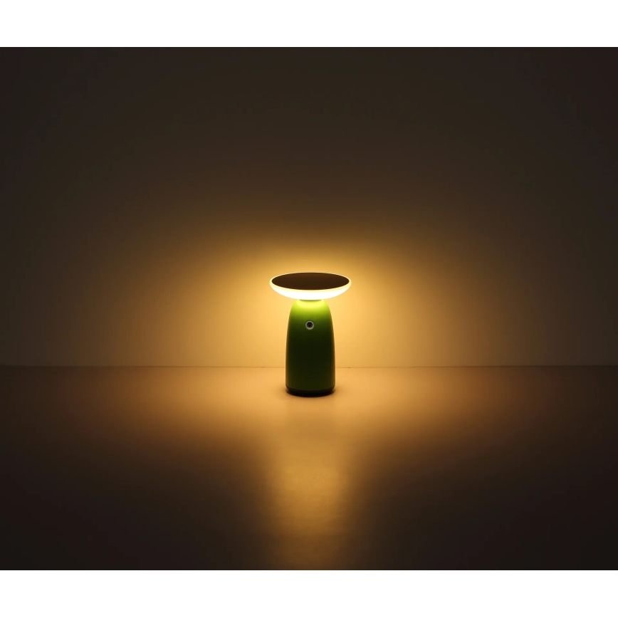 Globo - LED Dimbaar zonne- aanraken lamp LED/10W/3,7V IP54 groen