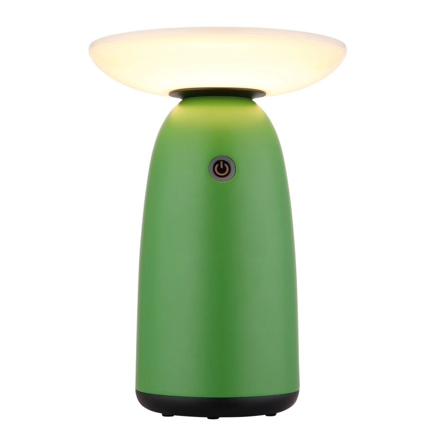 Globo - LED Dimbaar zonne- aanraken lamp LED/10W/3,7V IP54 groen