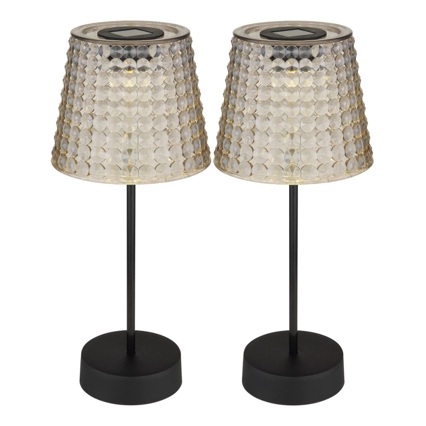 Globo 36634-2S - LOT 2x Éclairage solaire SOLAR LED/0,06W/3V IP44 40 mAh gris