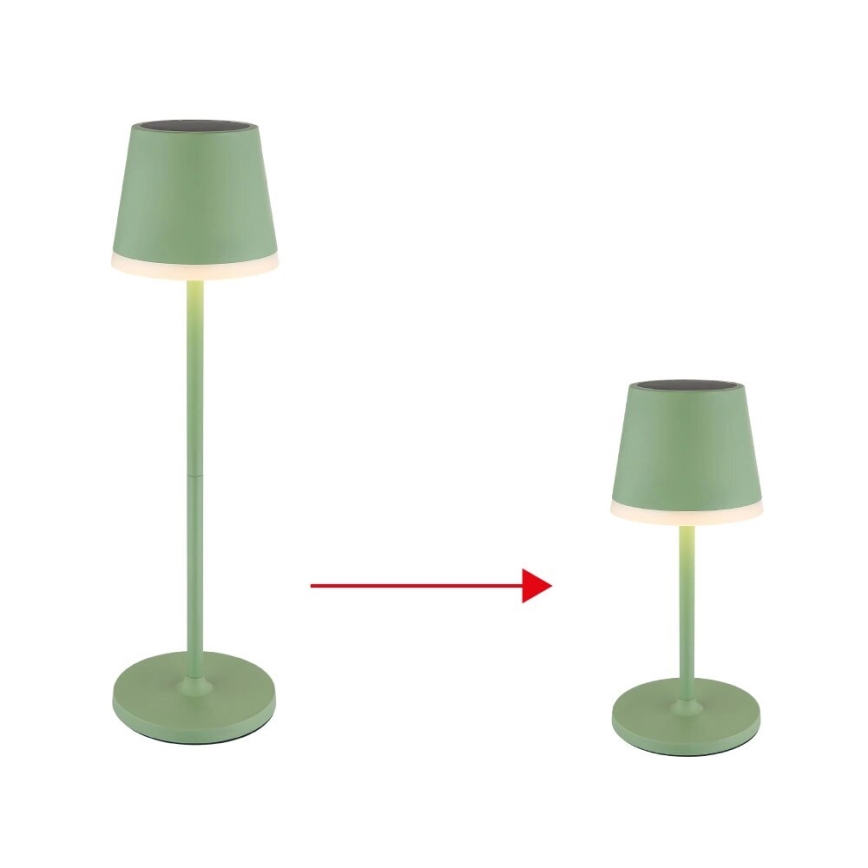 Globo - LED Solar lamp LED/0,06W/3V 3000K IP44 groen