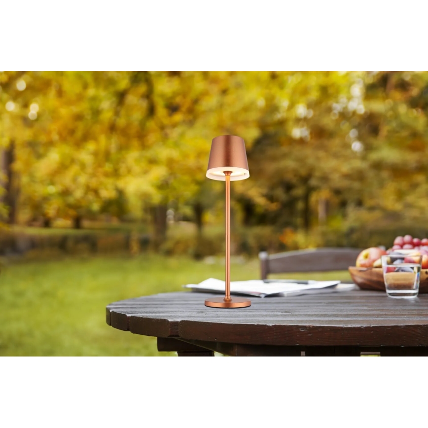 Globo - LED Solar lamp LED/0,6W/3V 3000K IP44 koper