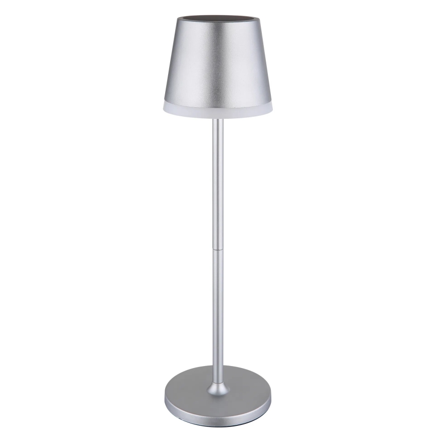 Globo - LED Solar lamp LED/0,6W/3V 3000K IP44 1200 mAh mat chroom