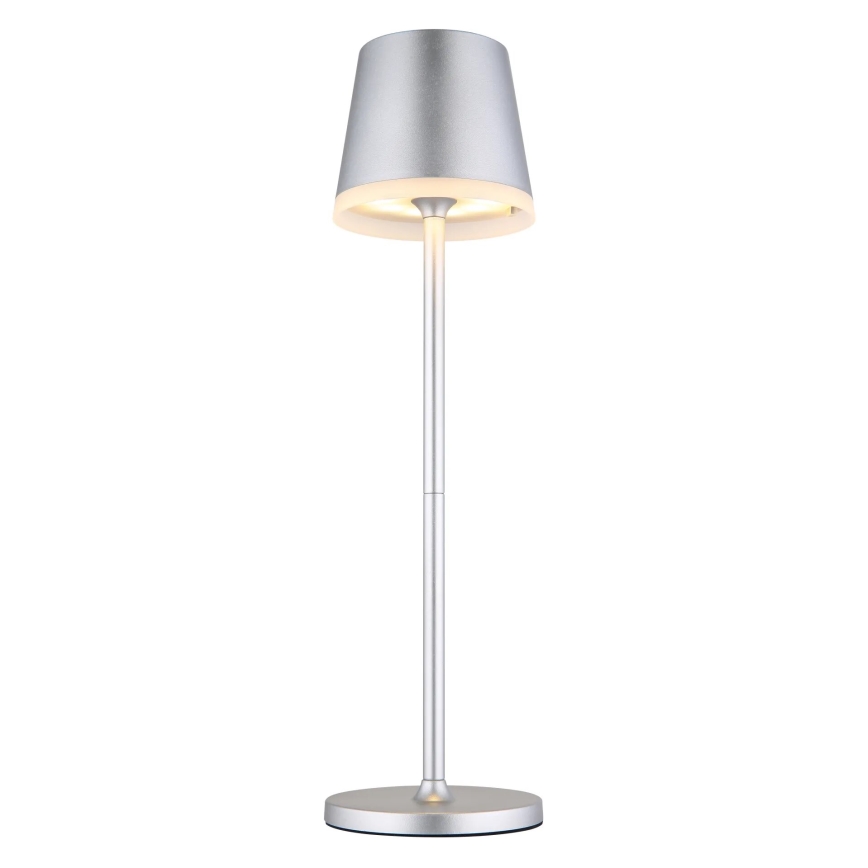 Globo - LED Solar lamp LED/0,6W/3V 3000K IP44 1200 mAh mat chroom