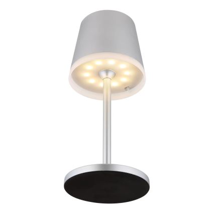 Globo - LED Solar lamp LED/0,6W/3V 3000K IP44 1200 mAh mat chroom