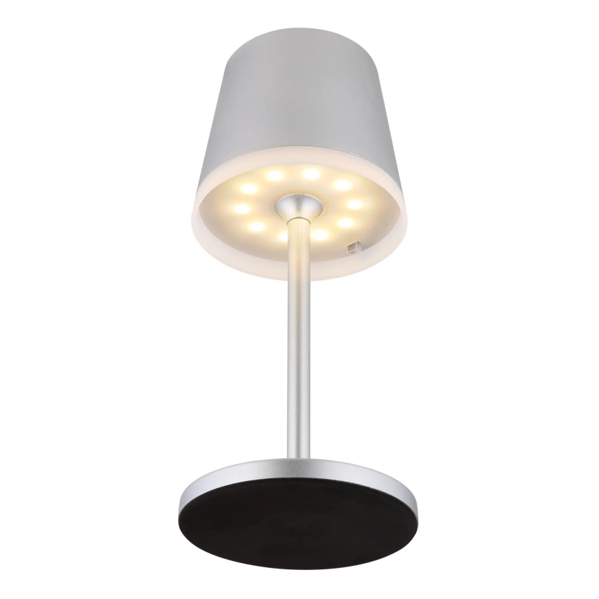 Globo - LED Solar lamp LED/0,6W/3V 3000K IP44 1200 mAh mat chroom