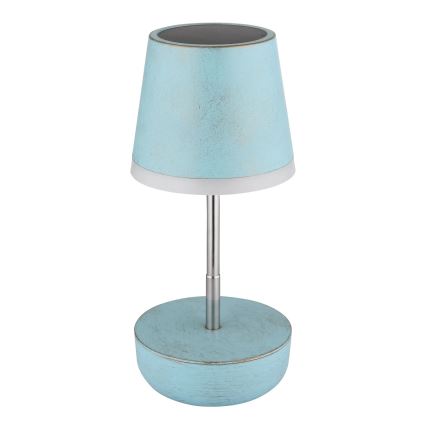 Globo - LED Solar lamp 10xLED/0,06W/3V IP44 800 mAh blauw