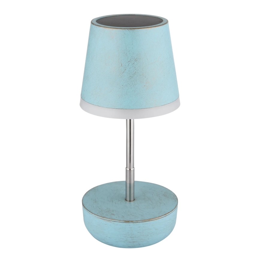 Globo - LED Solar lamp 10xLED/0,06W/3V IP44 800 mAh blauw