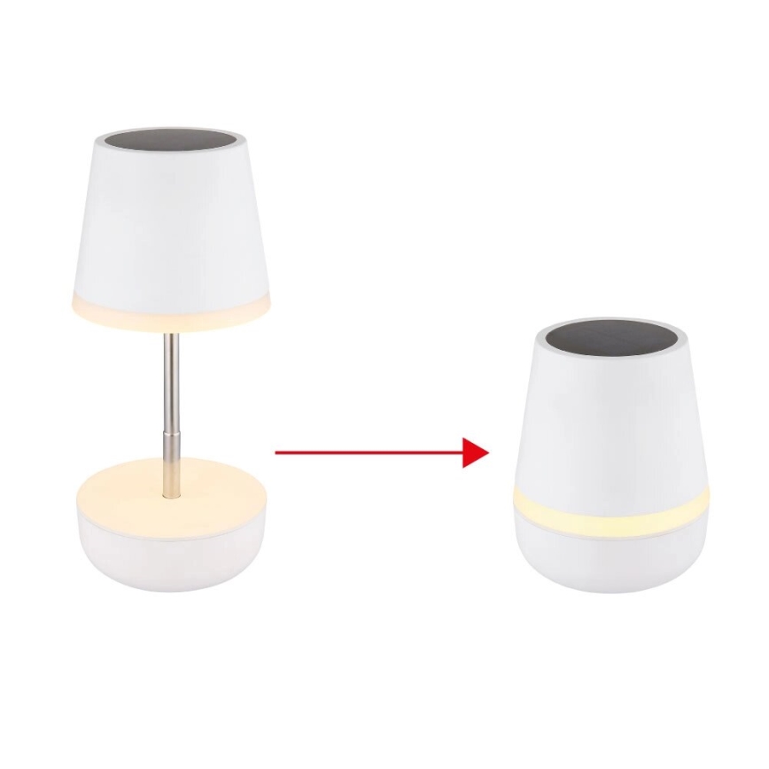 Globo - Lampe solaire 10xLED/0,06W/3V IP44 800 mAh blanc