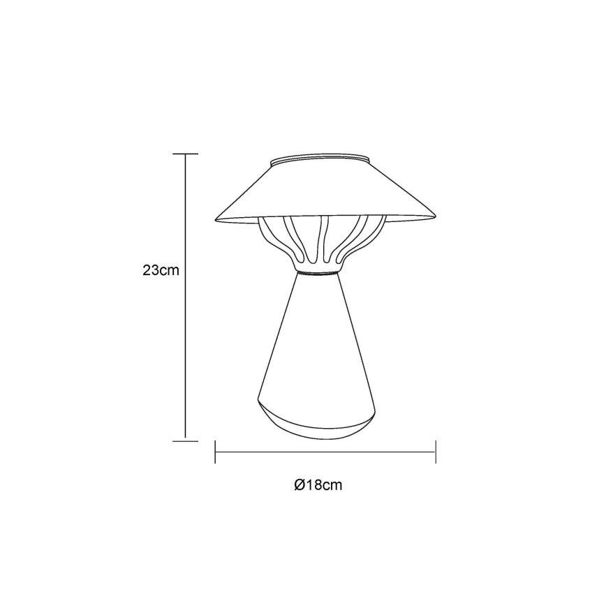 Globo - LED Solar lamp 10xLED/0,06W/1,2V IP44 bruin
