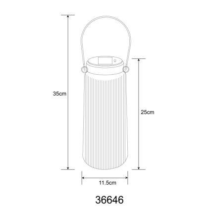 Globo - Lampe solaire 2xLED/0,5W/3V 3000K IP44