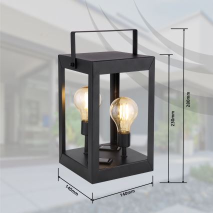 Globo - Éclairage solaire 2xLED/0,06W/3V IP44