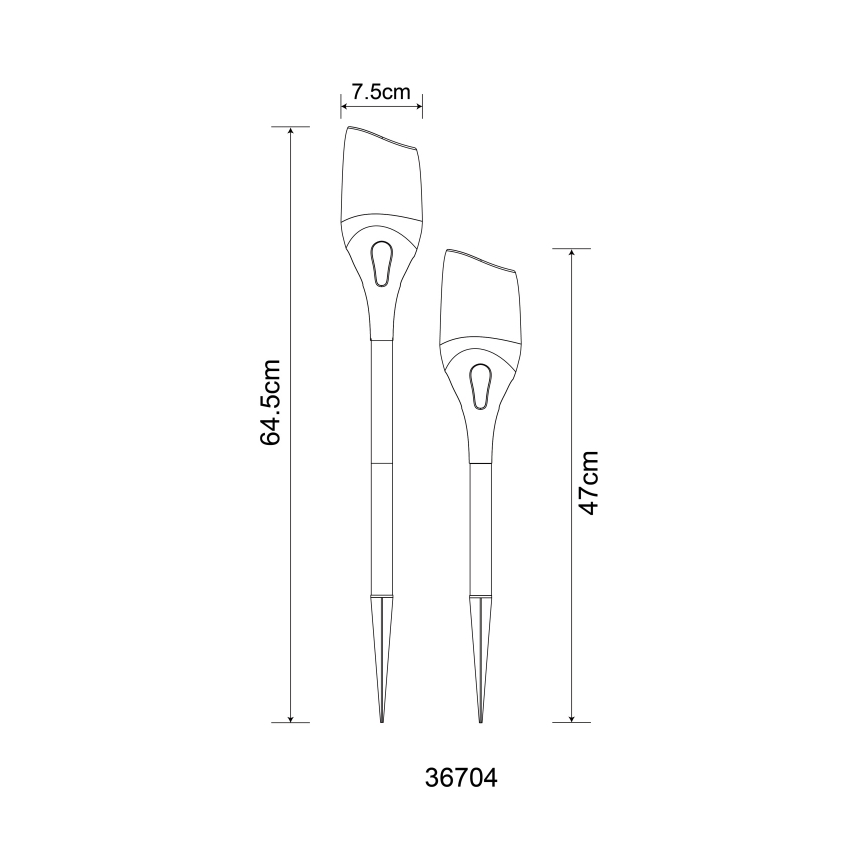 Globo - LED Solar lamp LED/2,4W/3V 1600K IP44