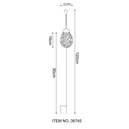 Globo - LED Solar lamp 3in1 LED/0,06W/3,2V 3000K IP44