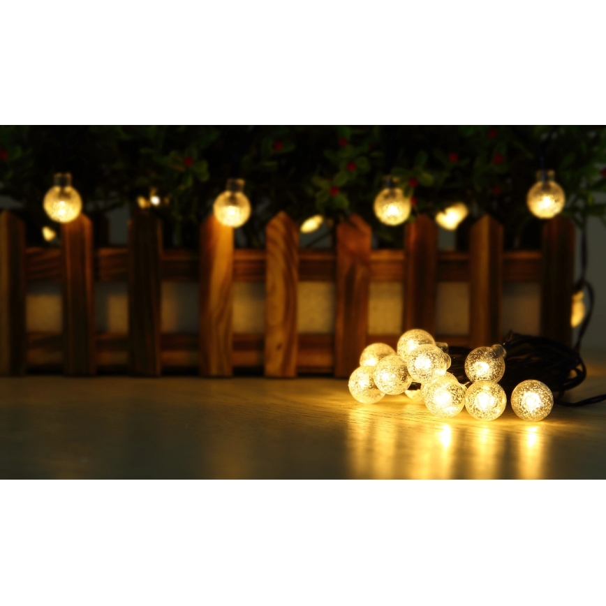 Globo - LED Solar ketting 20xLED/0,06W/3,2V 285 cm IP44 600 mAh
