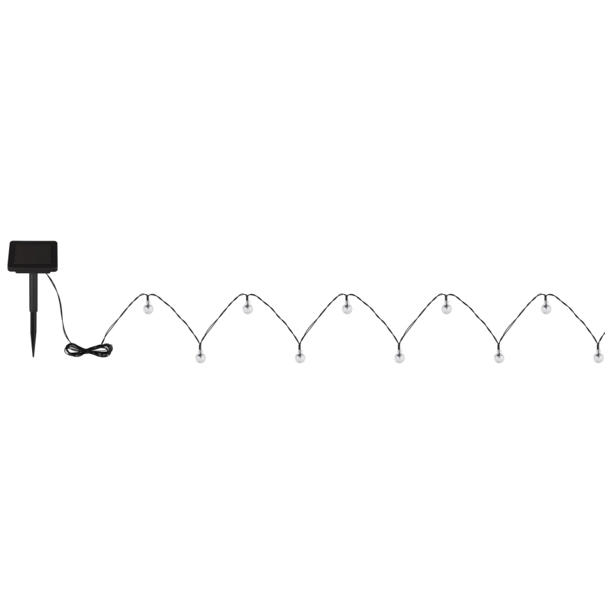 Globo - LED Solar ketting 20xLED/0,06W/3,2V 285 cm IP44 600 mAh