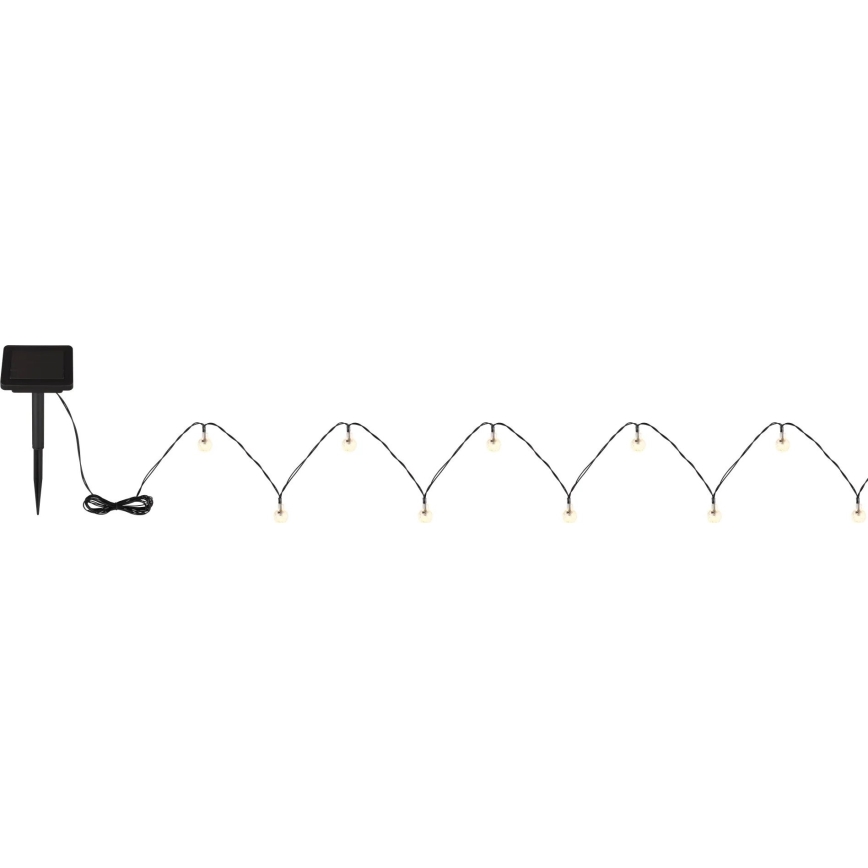 Globo - LED Solar ketting 20xLED/0,06W/3,2V 285 cm IP44 600 mAh