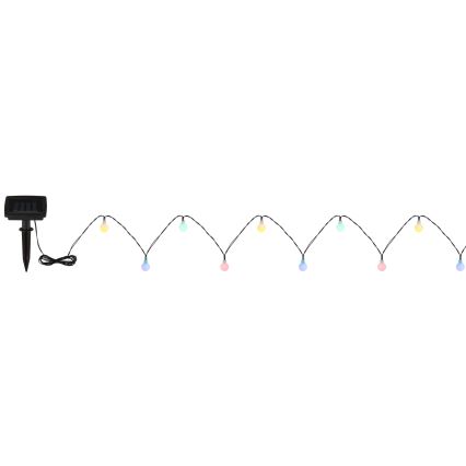 Globo - LED-lichtsnoer op zonne-energie 20xLED/1,2V IP44 300 mAh 5,8 m
