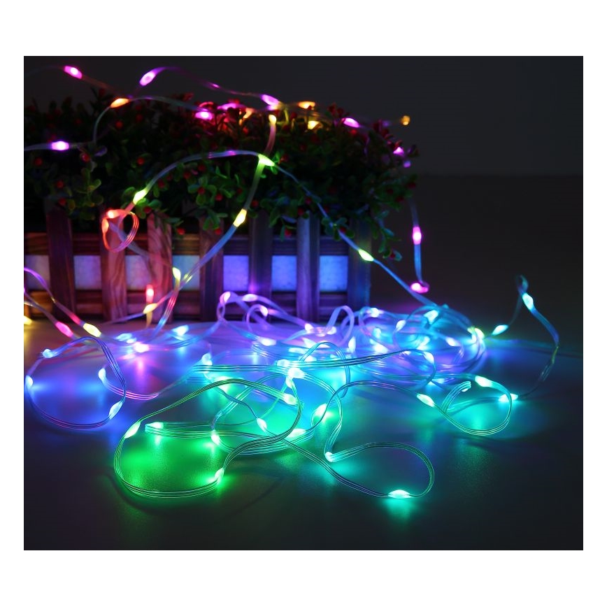 Globo - LED RGB Strip 100xLED/0,06W/5V 10 m 27 functies