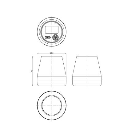 Globo - Éclairage solaire RGB LED/0,2W/3,7V IP44 1200 mAh