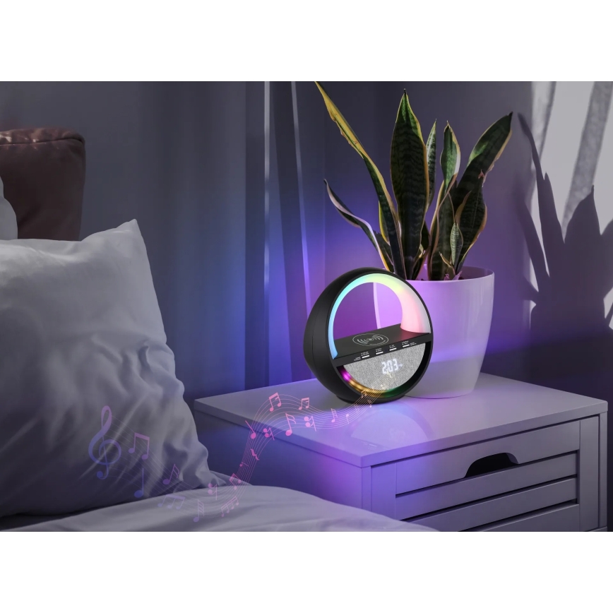Globo - LED RGB aanraakbare oplaadbare tafellamp met ingebouwde luidspreker LED/3,5W/5V 1800 mAh