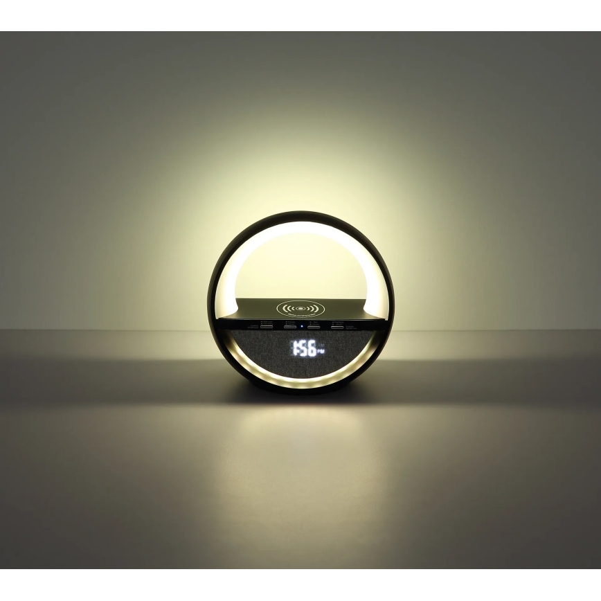 Globo - LED RGB aanraakbare oplaadbare tafellamp met ingebouwde luidspreker LED/3,5W/5V 1800 mAh