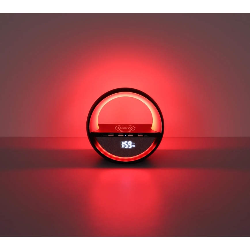 Globo - LED RGB aanraakbare oplaadbare tafellamp met ingebouwde luidspreker LED/3,5W/5V 1800 mAh
