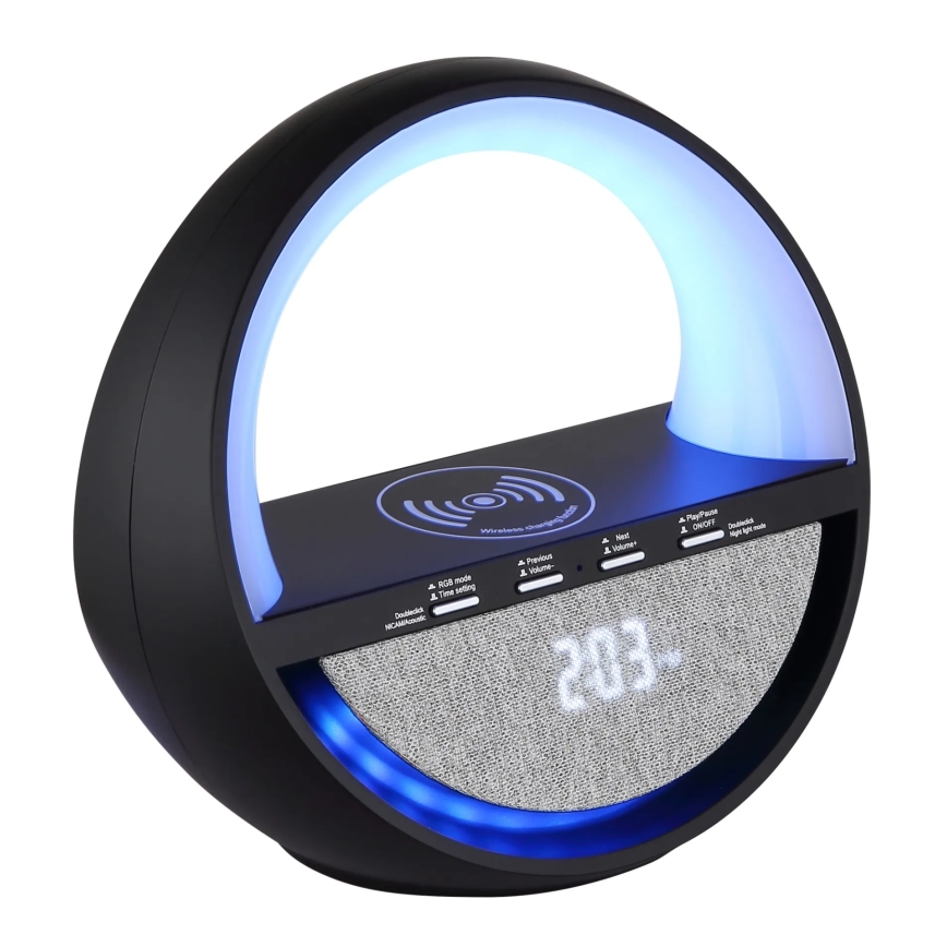 Globo - LED RGB aanraakbare oplaadbare tafellamp met ingebouwde luidspreker LED/3,5W/5V 1800 mAh