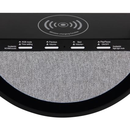Globo - LED RGB aanraakbare oplaadbare tafellamp met ingebouwde luidspreker LED/3,5W/5V 1800 mAh