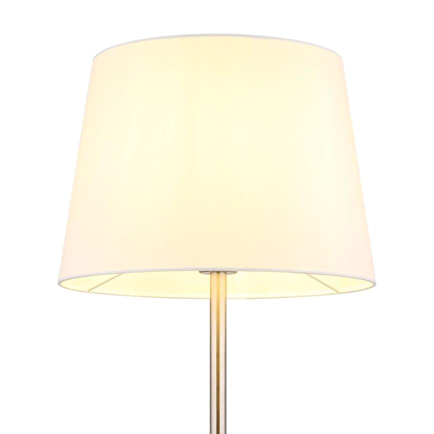 Globo - Lampadaire 1xE27/40W/230V blanc/chrome mat