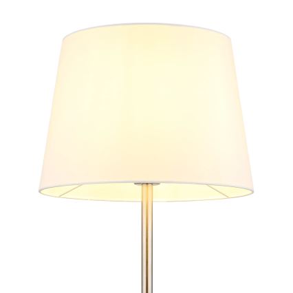 Globo - Vloerlamp 1xE27/40W/230V wit/mat chroom