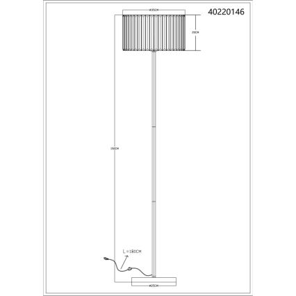 Globo - Staande lamp 1xE27/60W/230V
