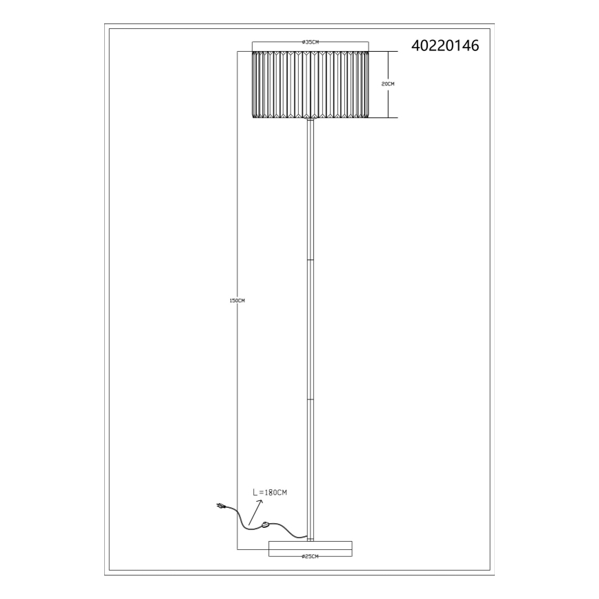 Globo - Staande lamp 1xE27/60W/230V