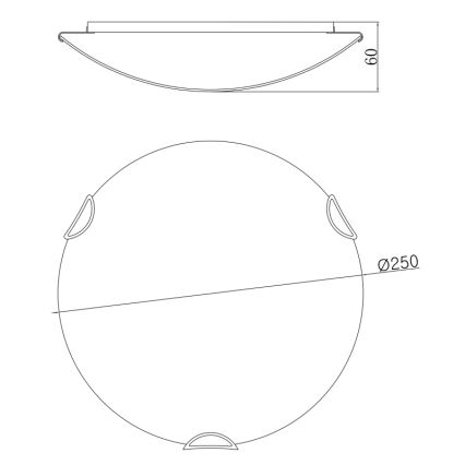 Globo 40402-1 - Plafonnier CALIMERO I 1xE27/60W/230V