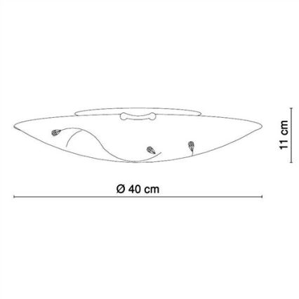 Globo - Plafondlamp 3xE27/40W/230V