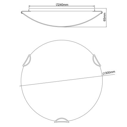 Globo - Plafondlamp kinderkamer 2xE27/60W/230V