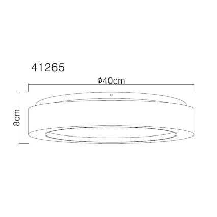 Globo - LED Plafondlamp LED/24W/230V diameter 40 cm 3000K wit