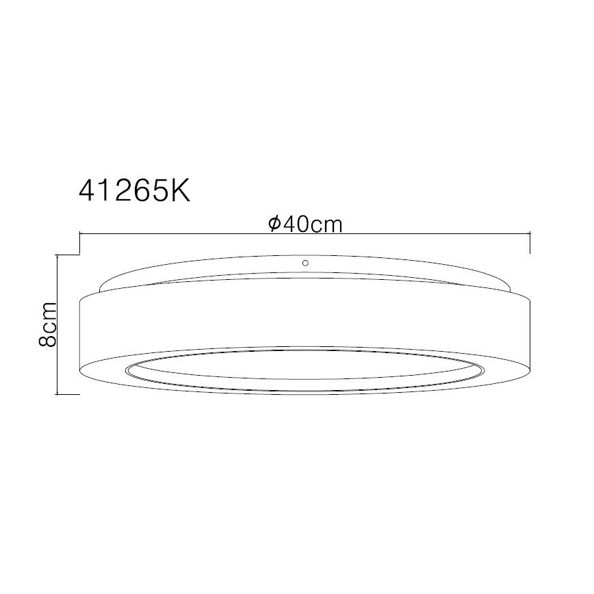 Globo - LED Plafondlamp LED/24W/230V diameter 40 cm 4000K wit