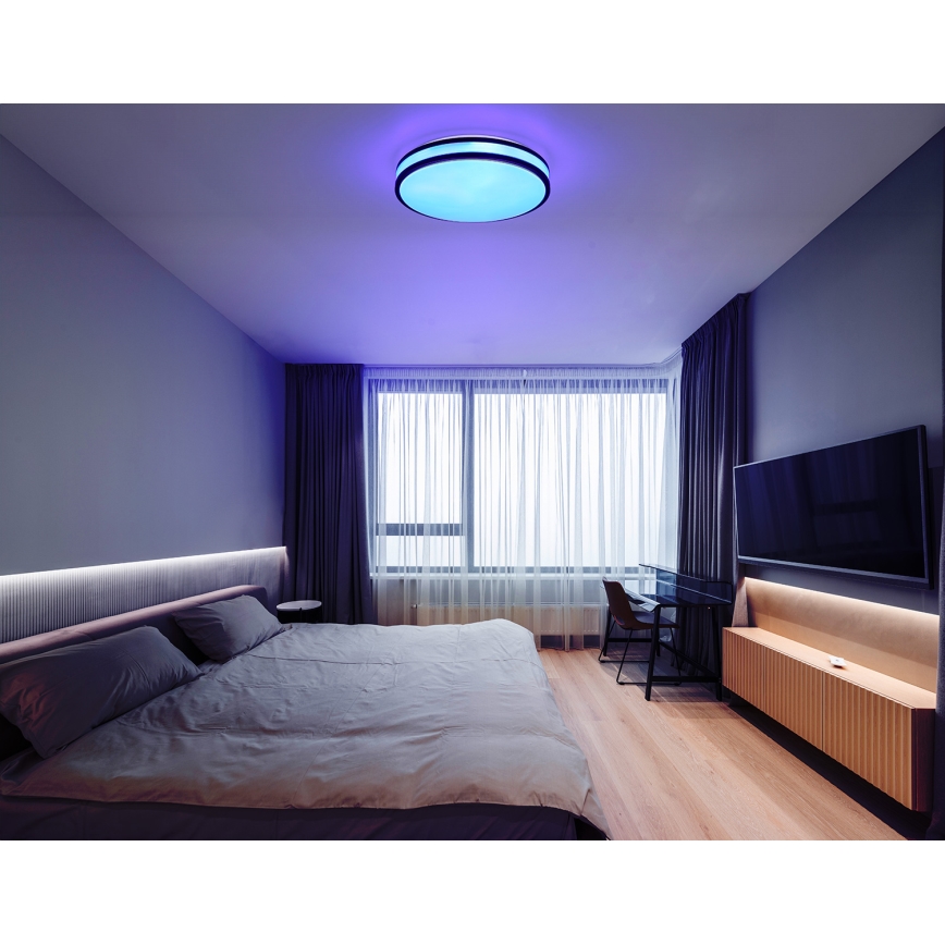 Globo - LED RGBW dimbare plafondlamp LED/18W/230V 2700-6000K + afstandsbediening