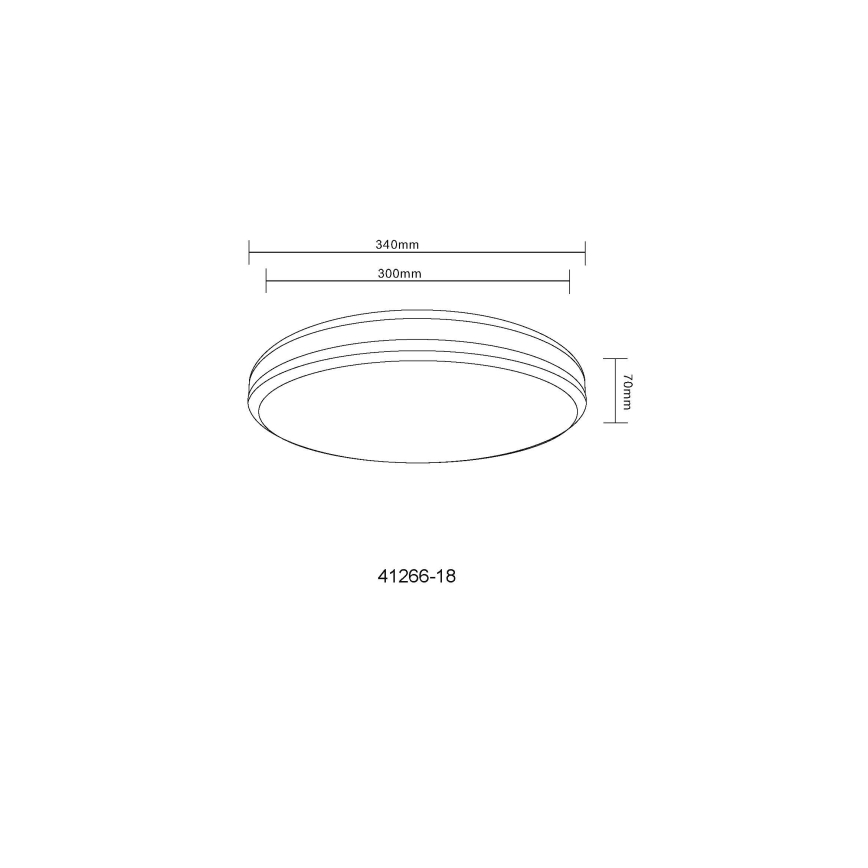 Globo - LED RGBW dimbare plafondlamp LED/18W/230V 2700-6000K + afstandsbediening