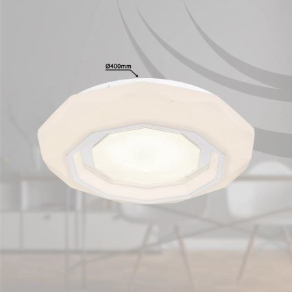 Globo - LED dimbare plafondlamp LED/24W/230V 2700-6500K + afstandsbediening