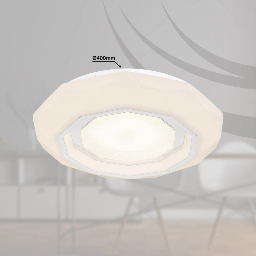 Globo - LED dimbare plafondlamp LED/24W/230V 2700-6500K + afstandsbediening