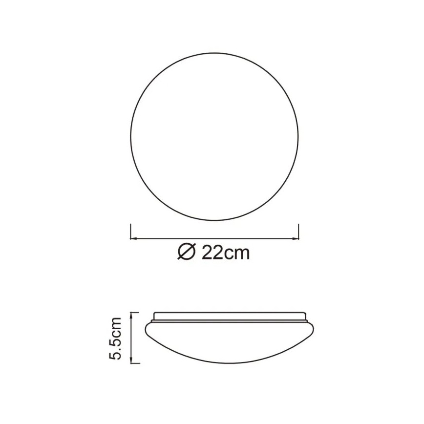 Globo - Plafonnier LED 8W 230V 4000K Ø 55 cm