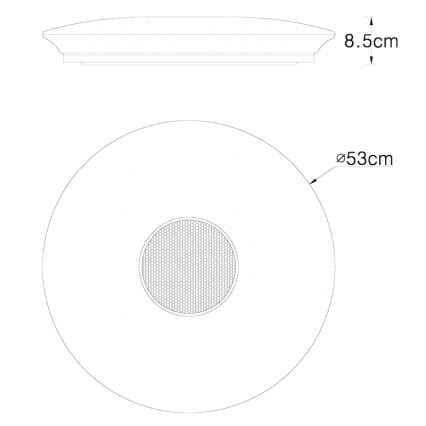 Globo - RGBW dimbare plafondlamp LED/50W/230V + afstandsbediening