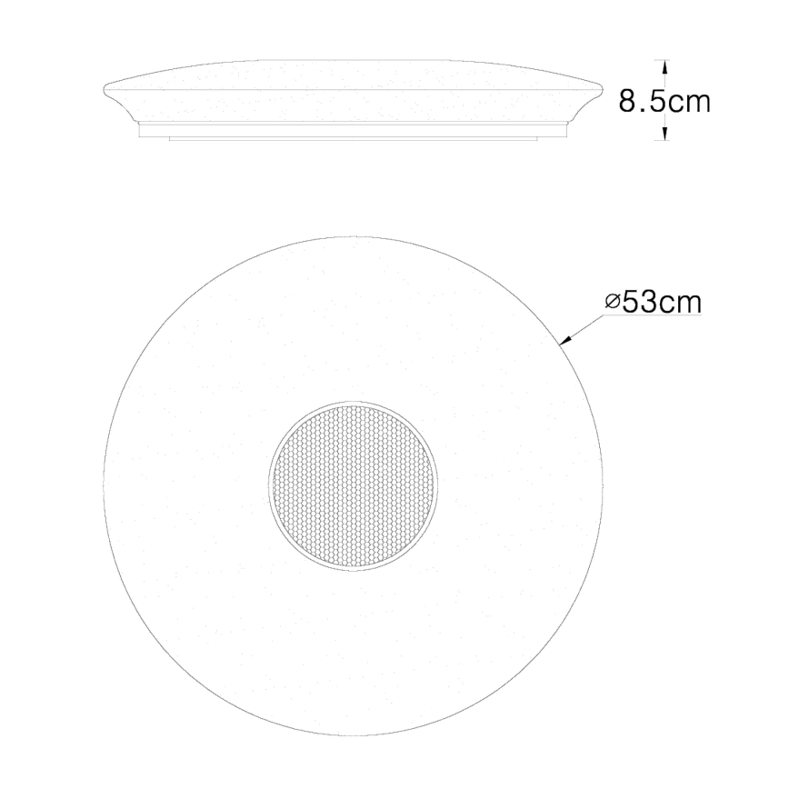 Globo - RGBW dimbare plafondlamp LED/50W/230V + afstandsbediening